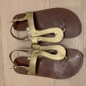 Gold sandals